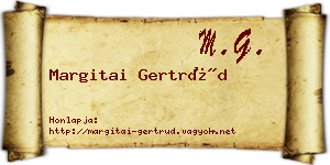 Margitai Gertrúd névjegykártya