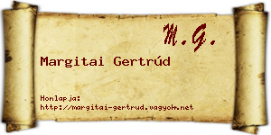 Margitai Gertrúd névjegykártya
